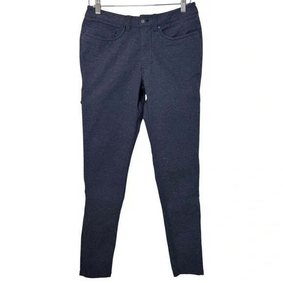 SOLD LULULEMON ABC Pant Skinny *Tech Canvas 32" Size 28 Heathered Deep Navy - Picture 2 of 11